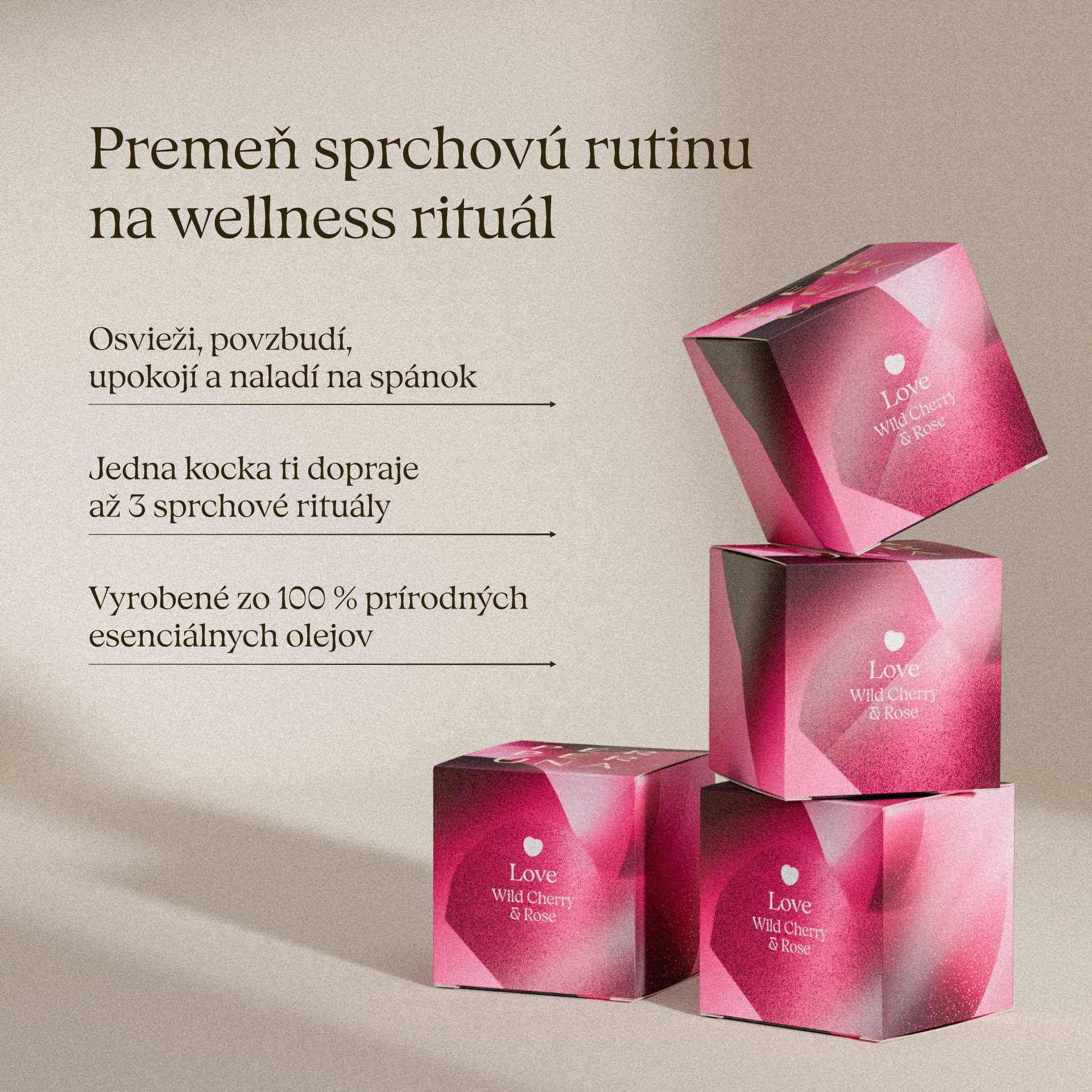 Love - Duschwürfel mit Aroma
