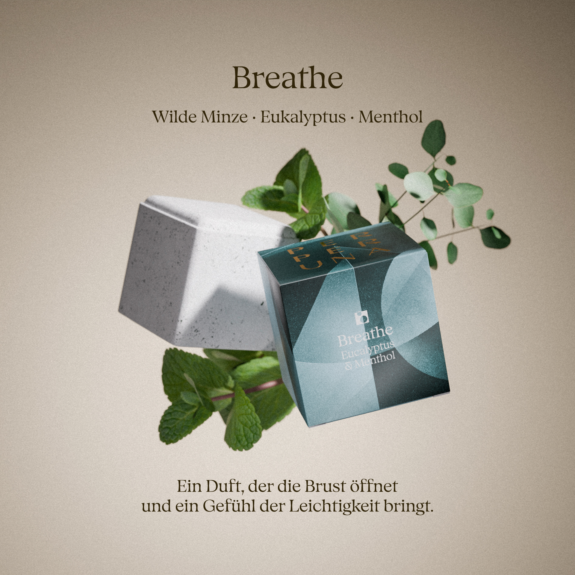 Unvollkommene aromatische Duschwürfel