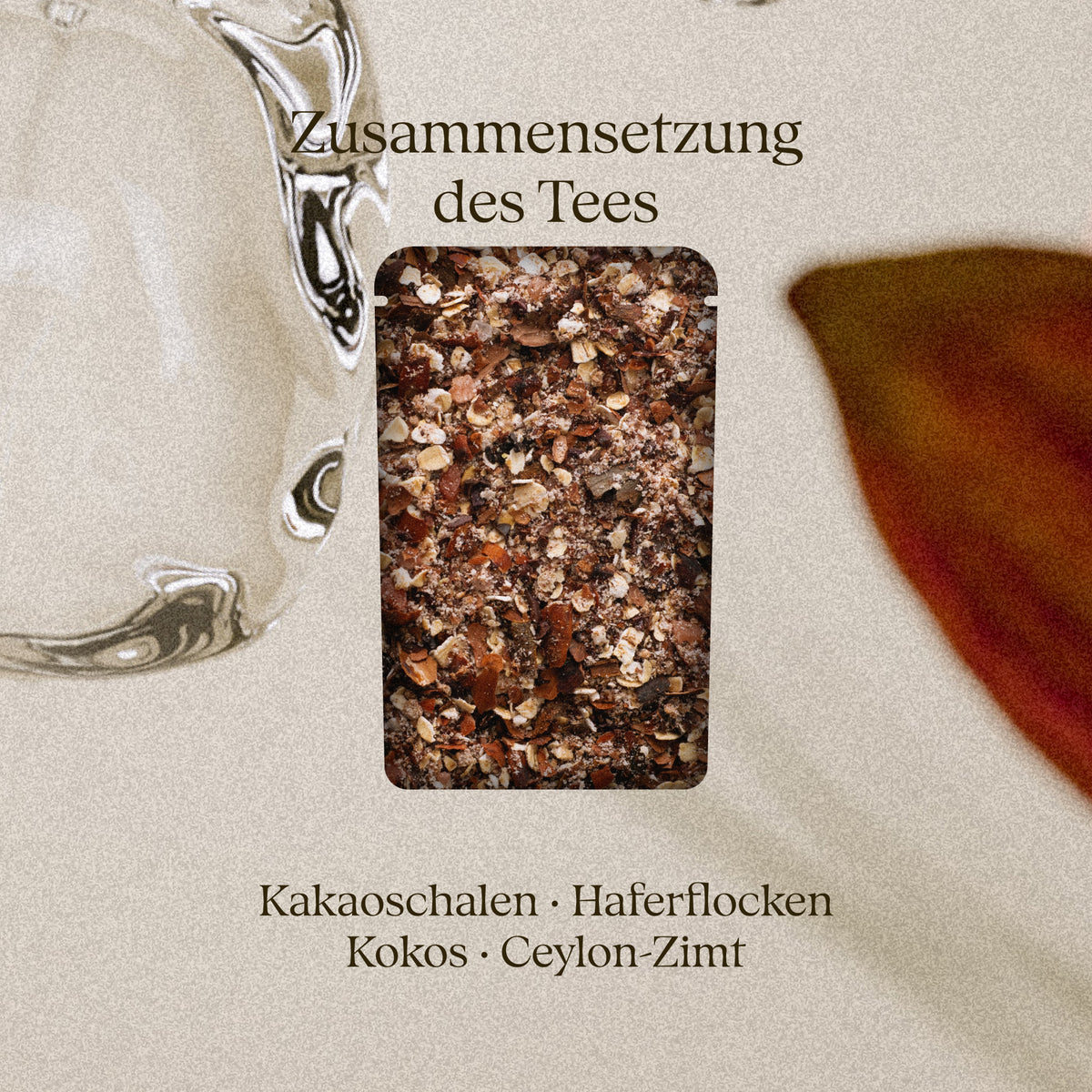 Mount Chocolate 50 g – Badetee: Zusammensetzung des Tees