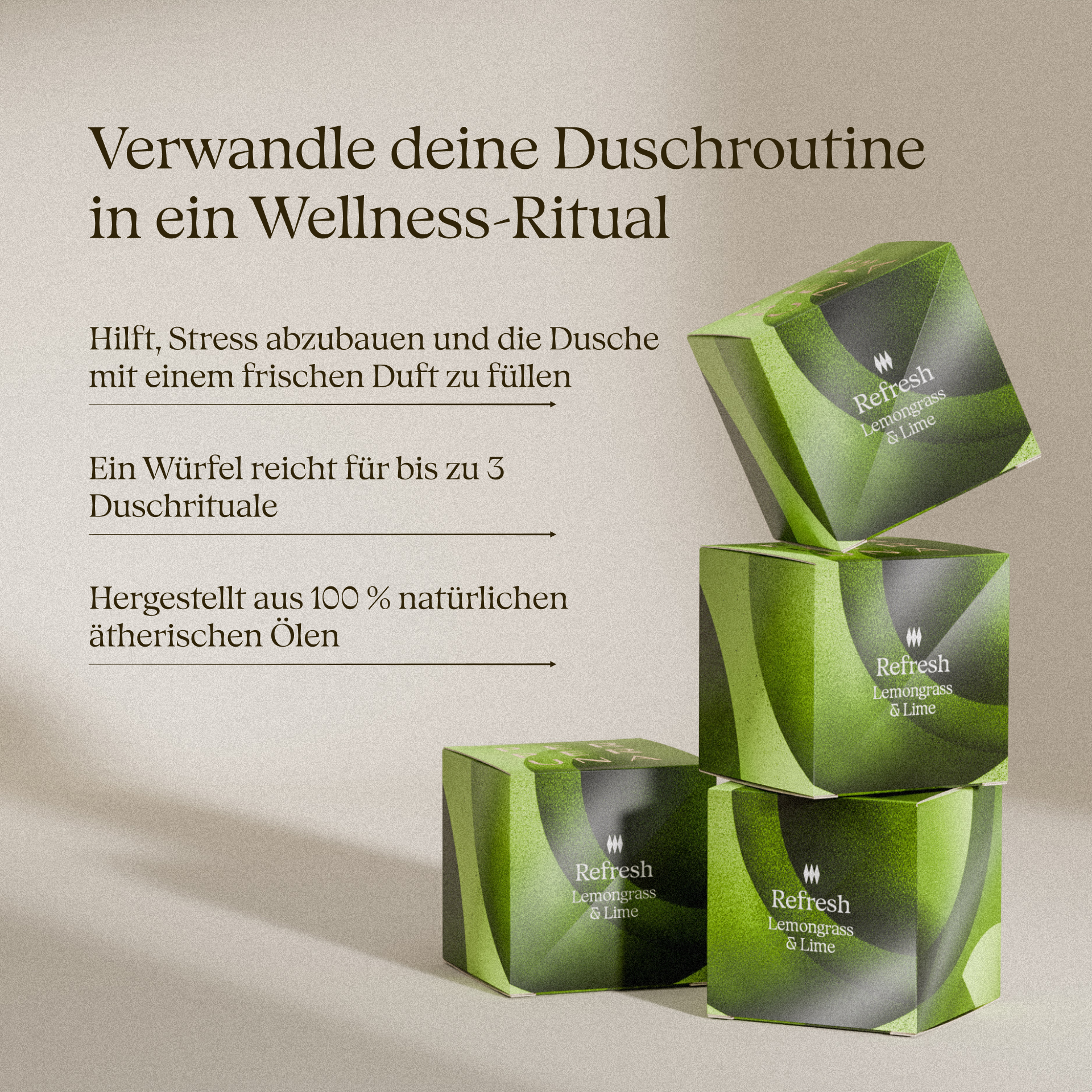 Refresh - Aromawürfel für die Dusche