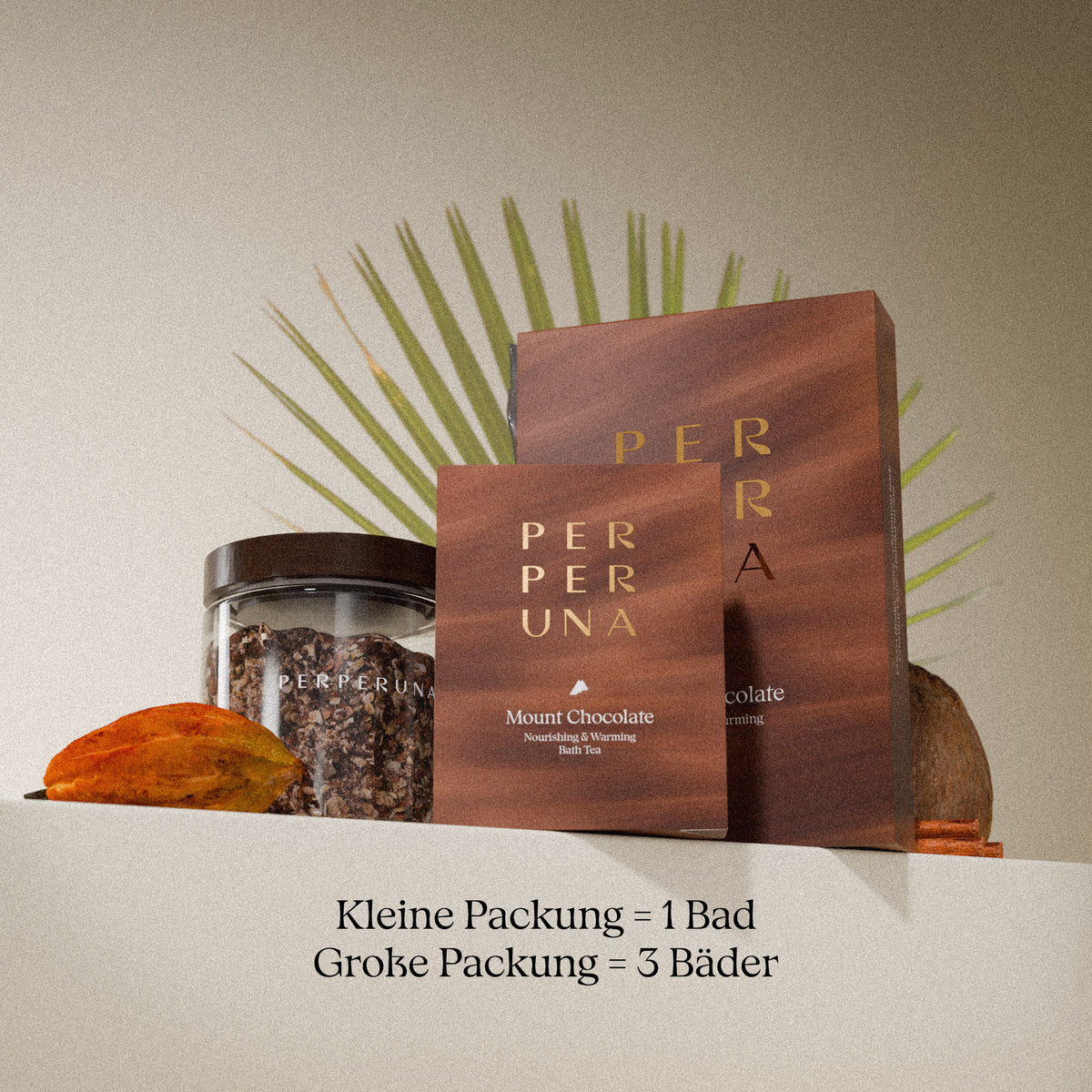 Mount Chocolate 50 g – Badetee: kleine Packung = 1 Bad, große Packung = 3 Bäder