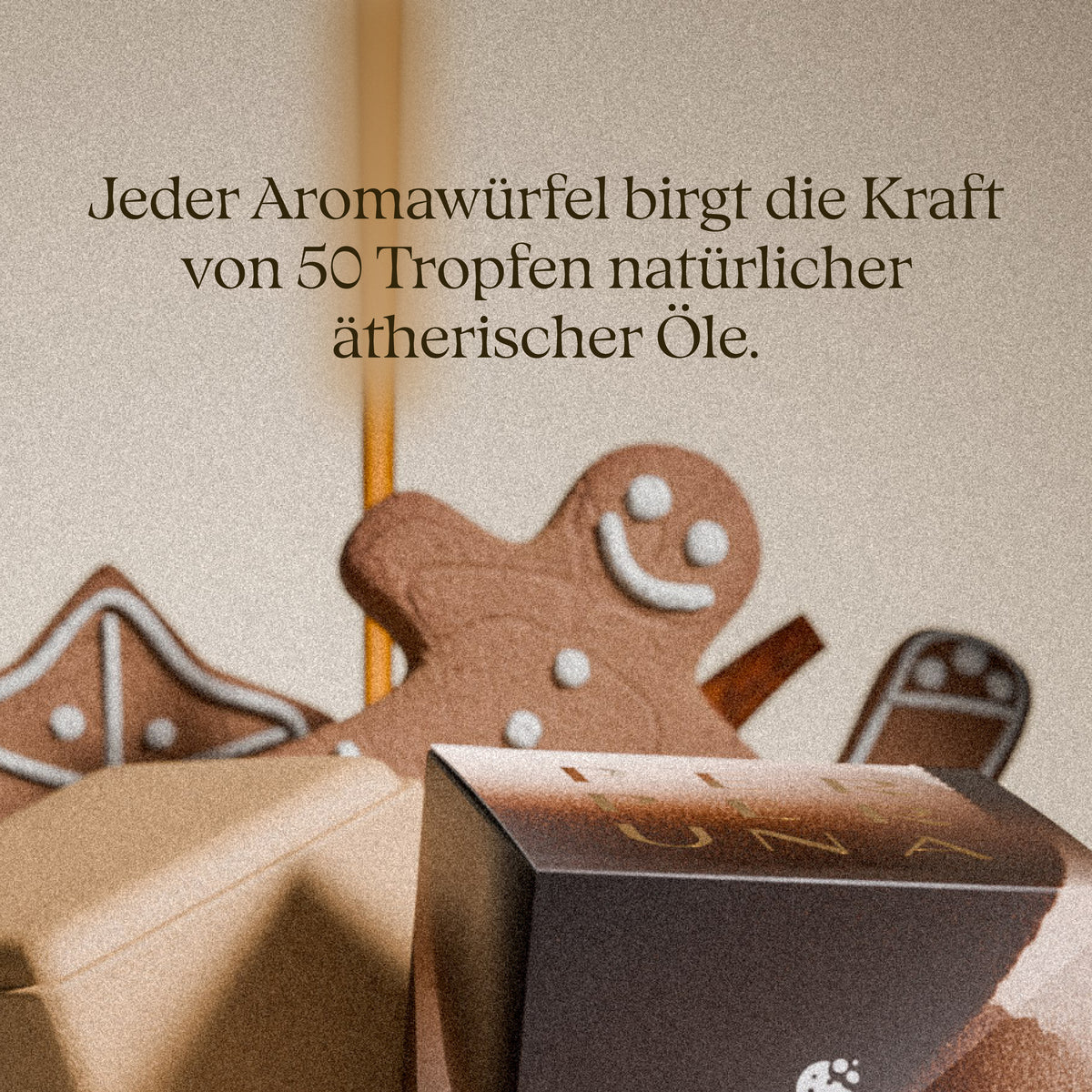Jeder Aromawürfel birgt die Kraft von 50 Tropfen natürlicher ätherischer Öle. – Warm